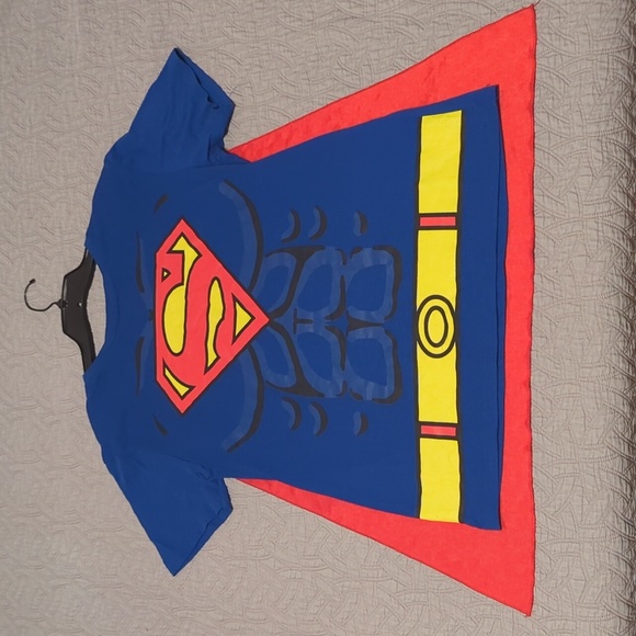 Superman Graphic T-Shirt with red cape- Blue - Picture 5 of 6